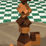 Geometric chess pieces