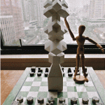 Paper Model chess set